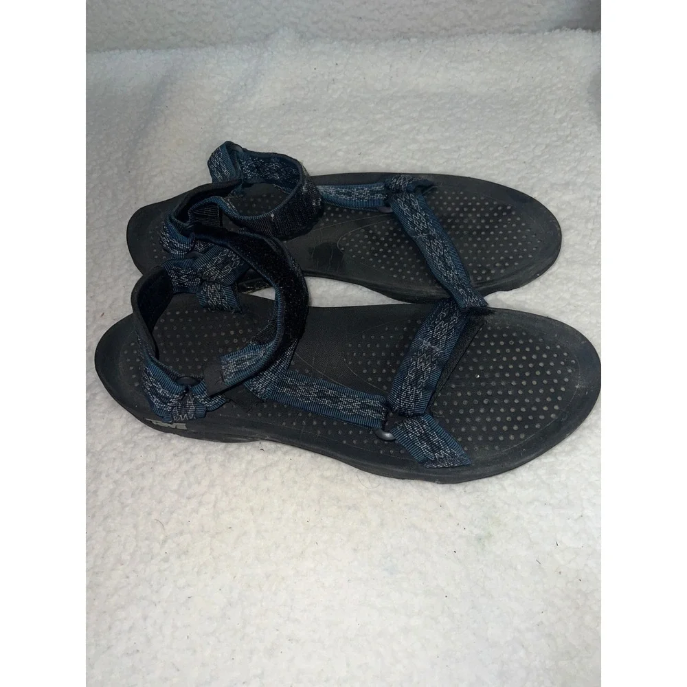 Teva Mens Hurricane XLT2 Sport Sandals Blue Gray Geometric 6502 Size 14